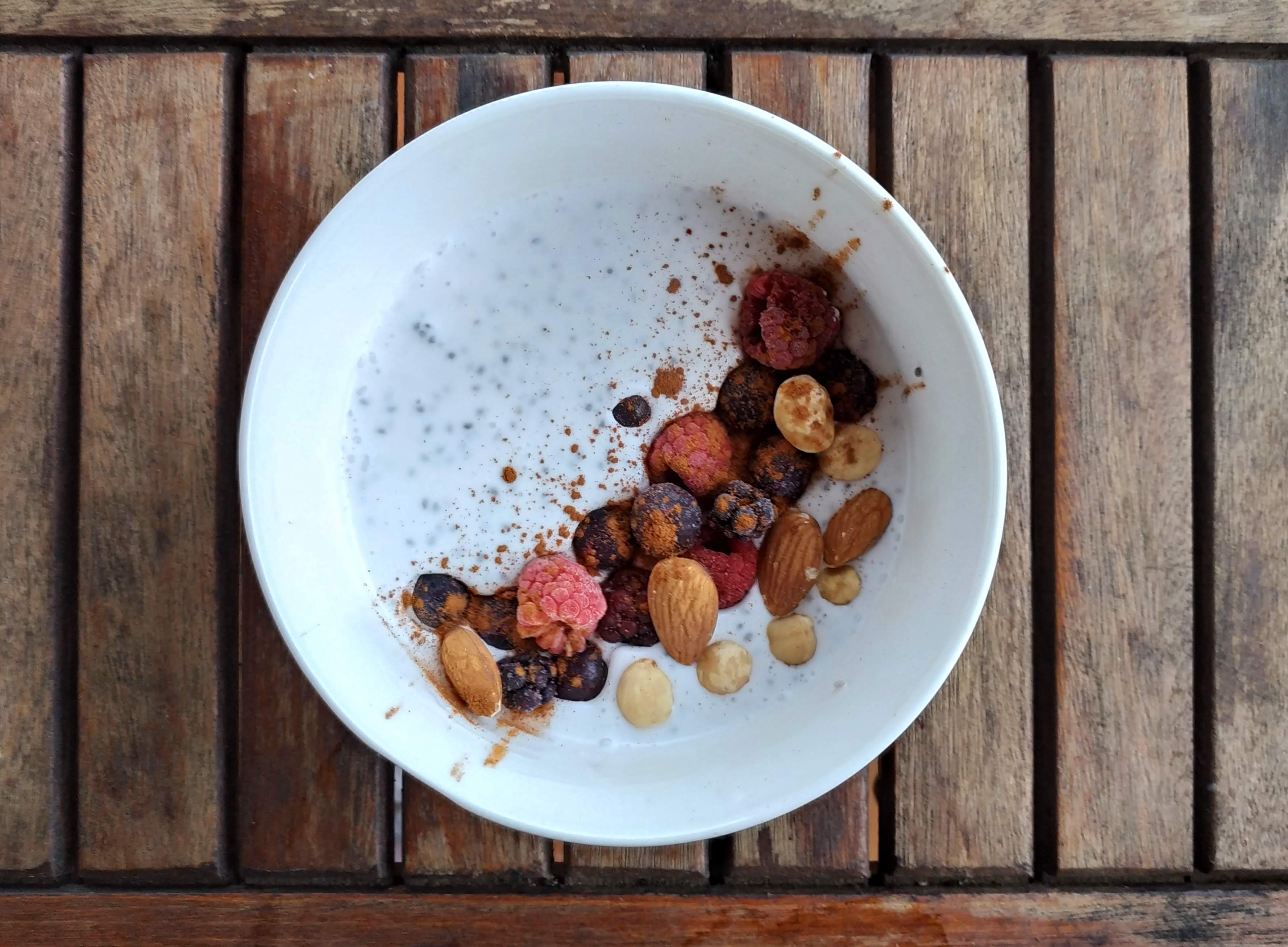 chia porridge petit déjeuner