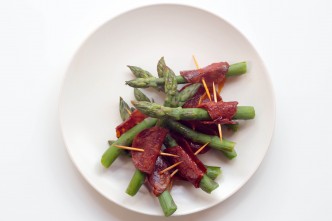 asperges chorizo